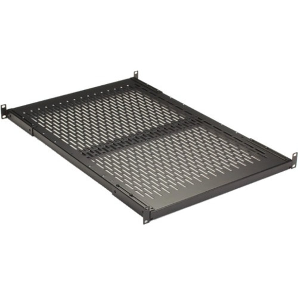 Black Box Fixed Vented Server Shelf, 27 1/4inD, for 19in Rails - For Server19in Rack Width - Rack-mountable - 150 lb Maximum Weight Capacity - TAA Compliant