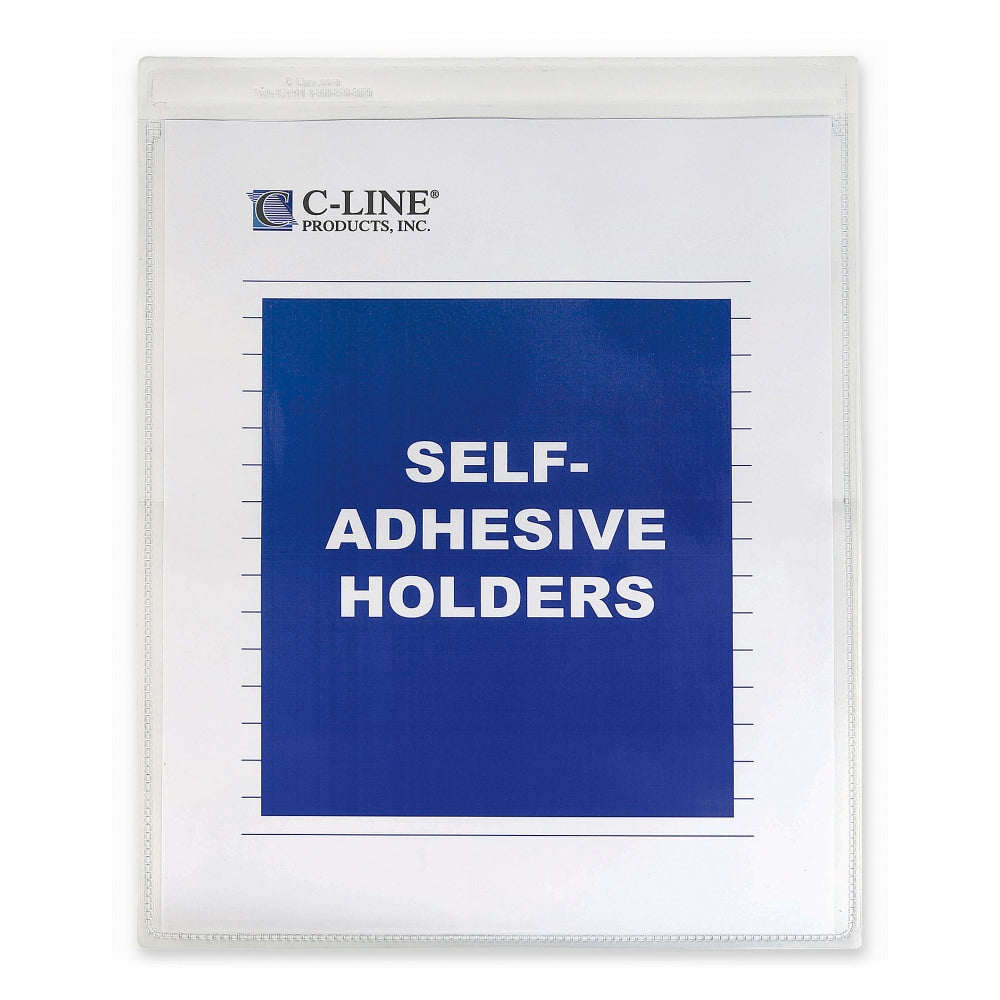 C-Line Self-Adhesive Seal Shop Ticket Holders, 8 1/2in x 11in, Box Of 50