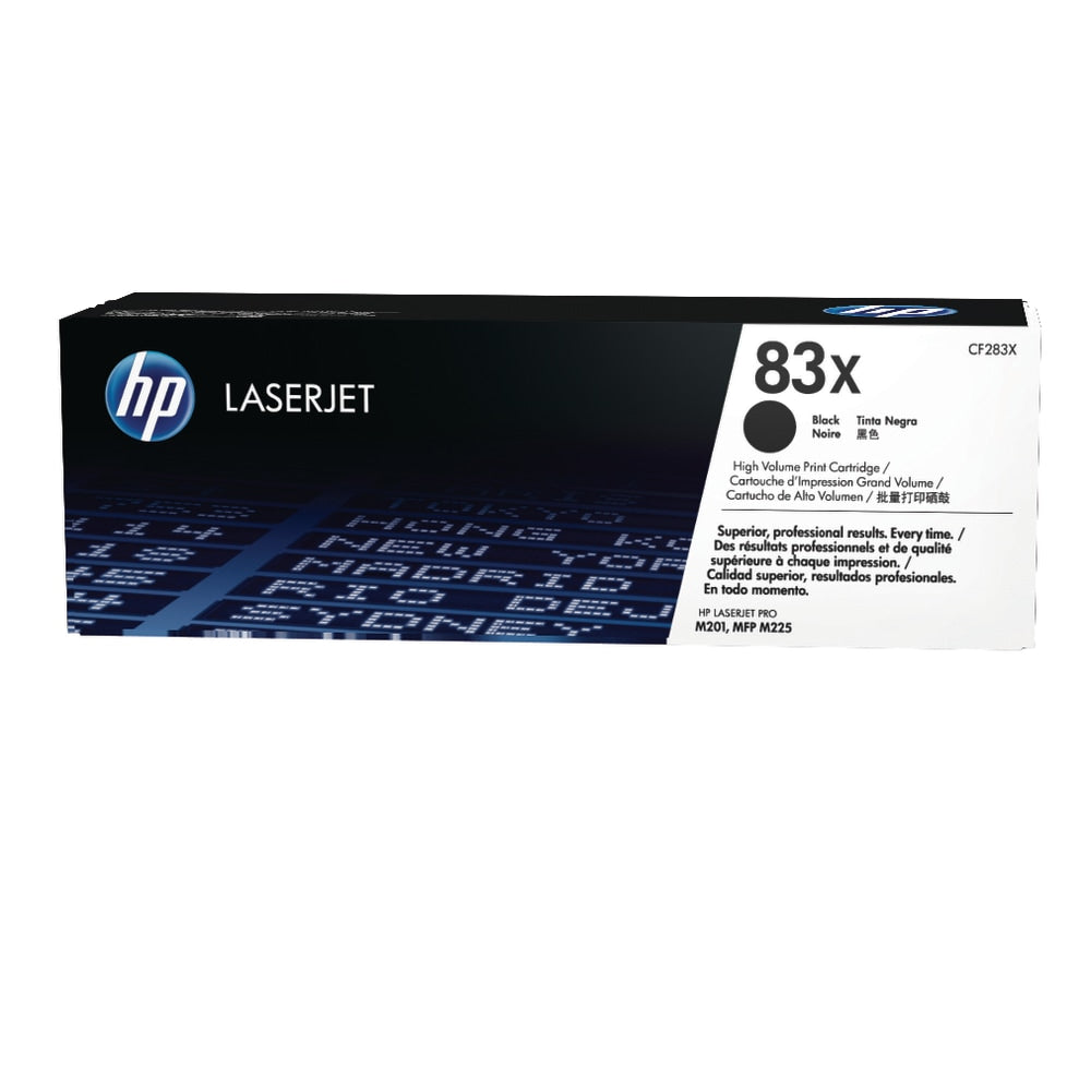 HP 83X Black High Yield Toner Cartridge, CF283X