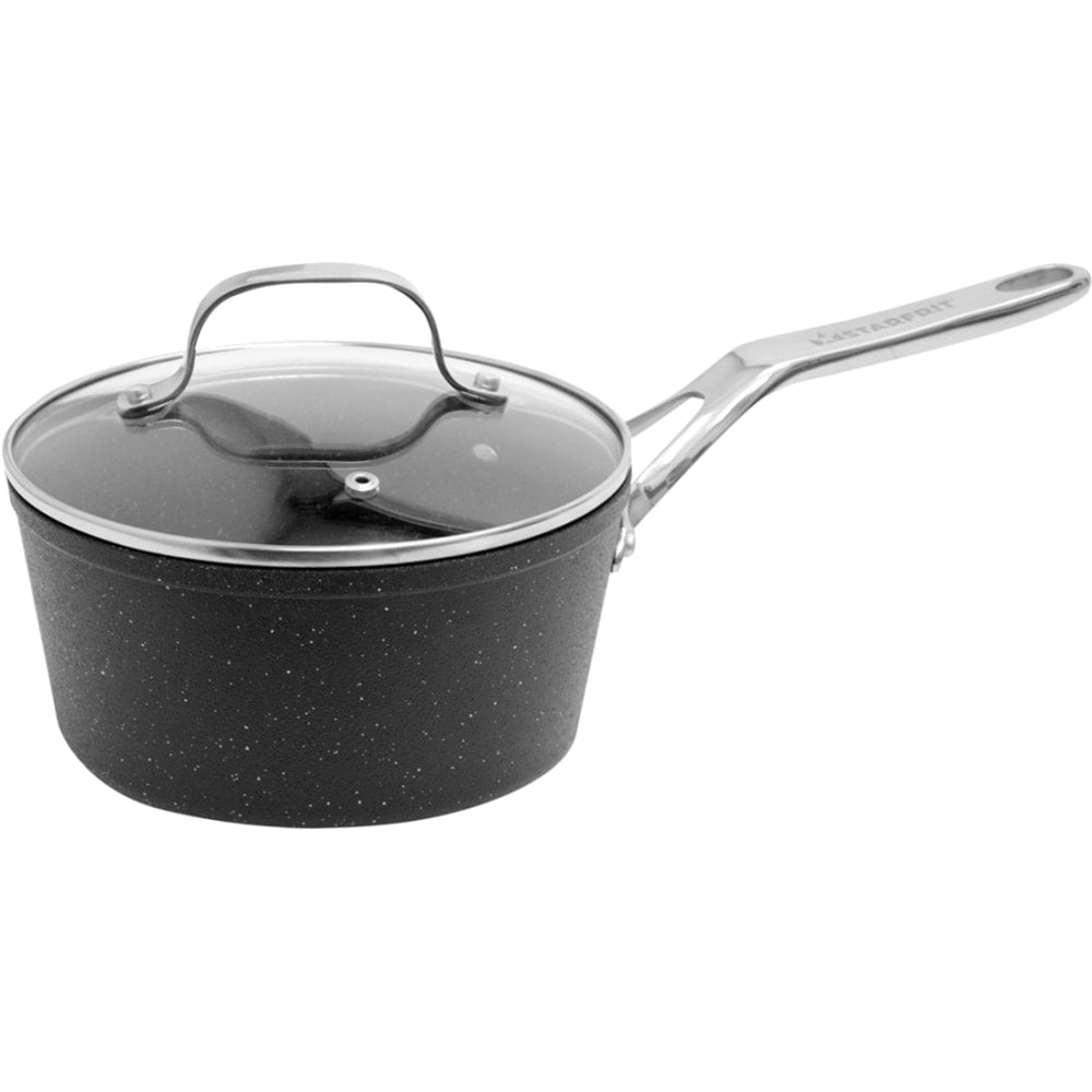 Starfrit The Rock Saucepan, 2 Qt, Black