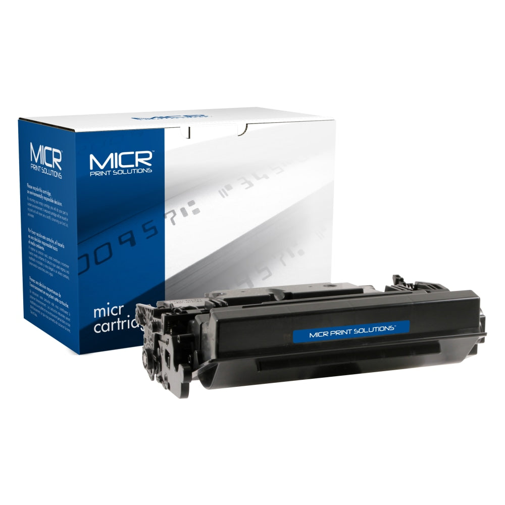 MICR Print Solutions Black High Yield MICR Toner Cartridge Replacement For HP 87X, MCR87XM