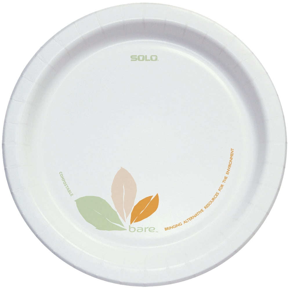 Solo Cup Bare Heavyweight Paper Plates Perfect Pak, 8-1/2in, Case Of 250 Plates