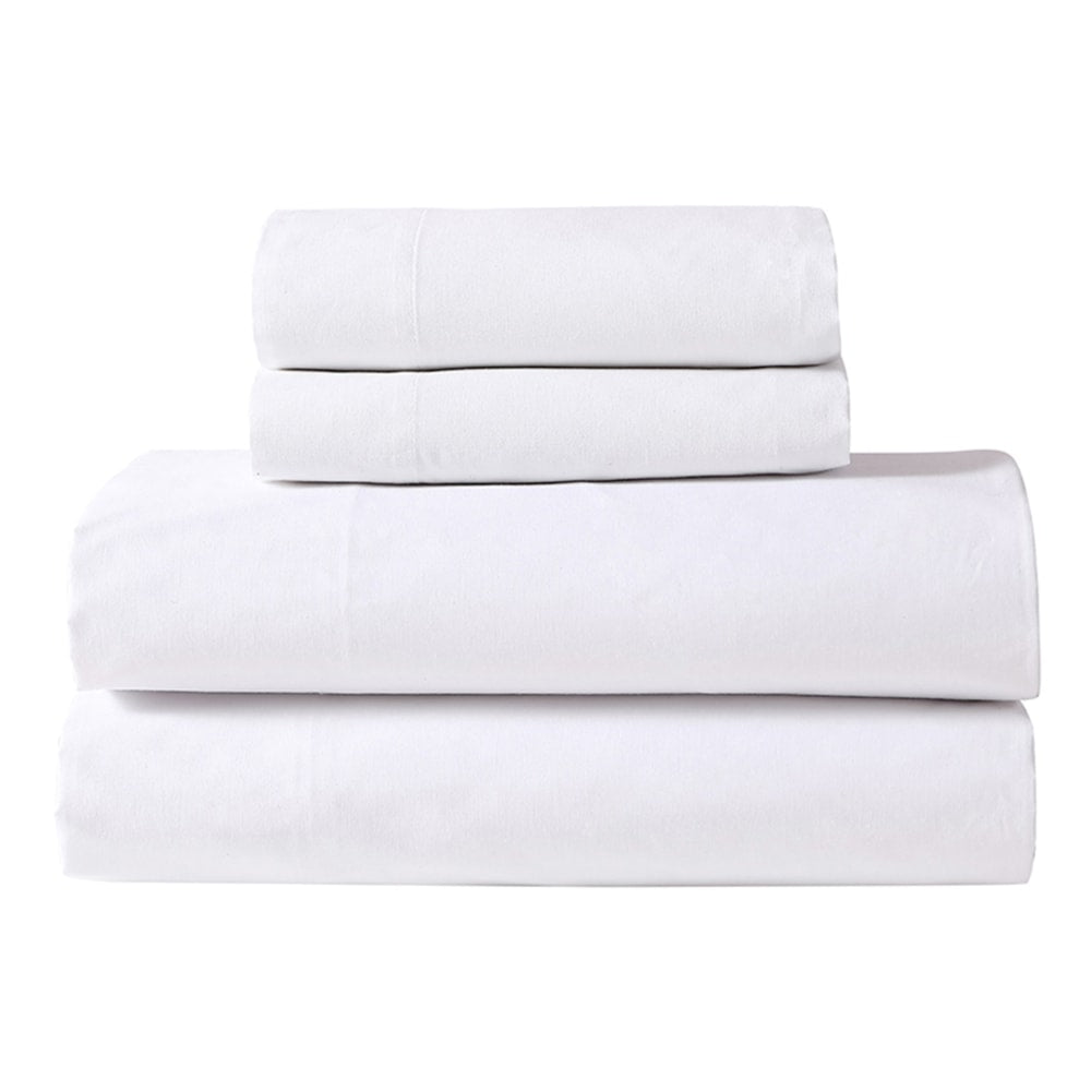 1888 Mills Dependability Deep Pocket Queen Fitted Sheets, 60in x 80in x 12in, White, Pack Of 12 Sheets