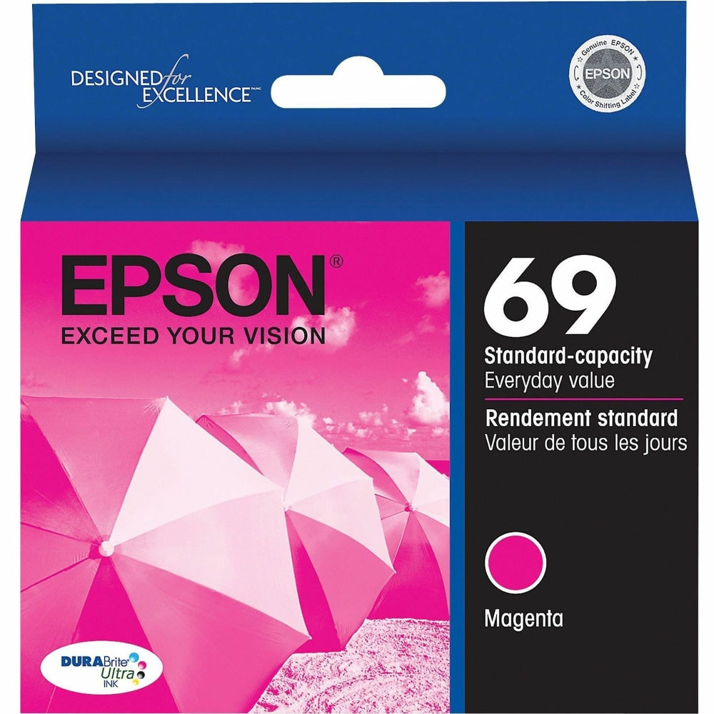 Epson 69 DuraBrite Ultra Magenta Ink Cartridge, T069320-S