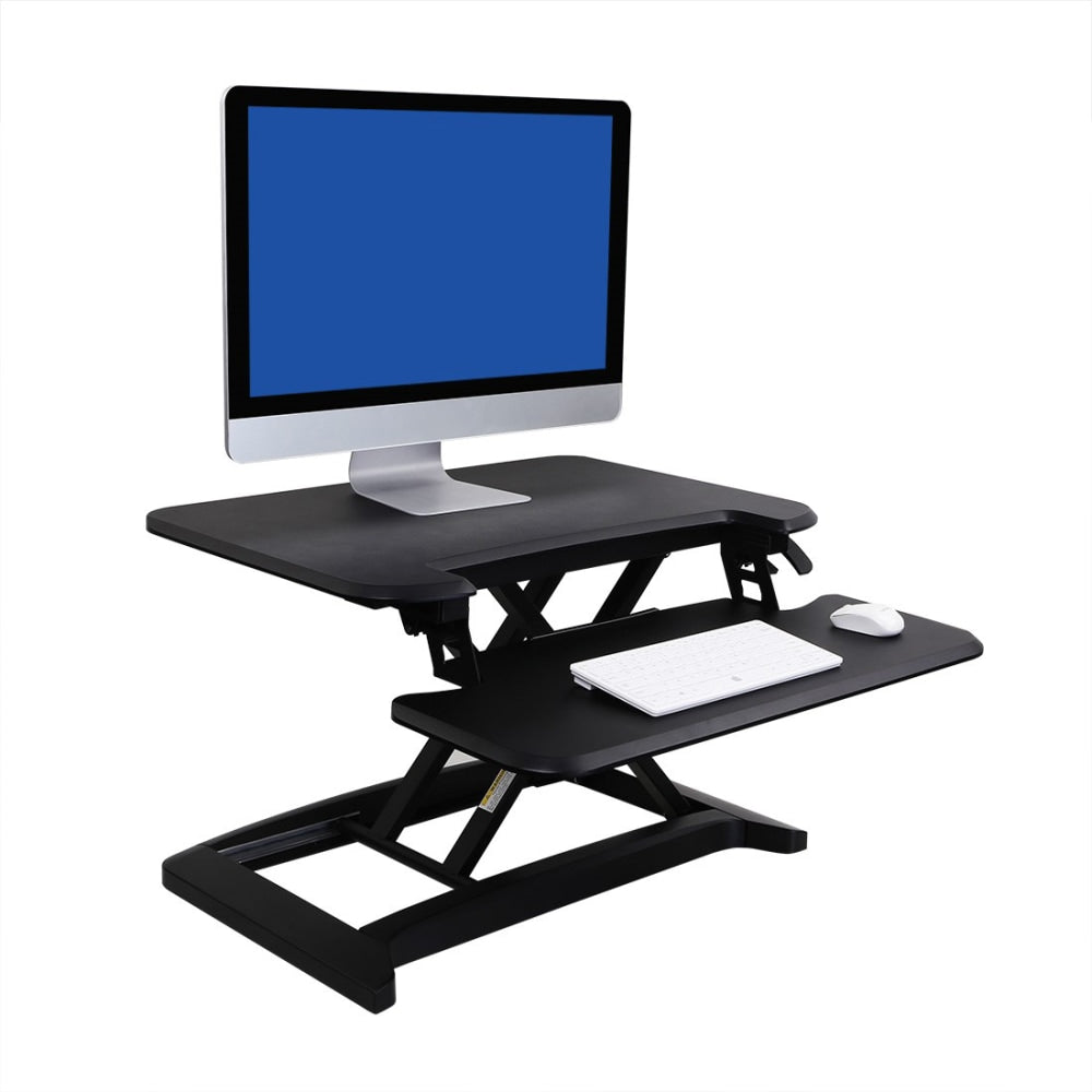 FlexiSpot AlcoveRiser Sit-To-Stand Desk Converter, 28inW, Black