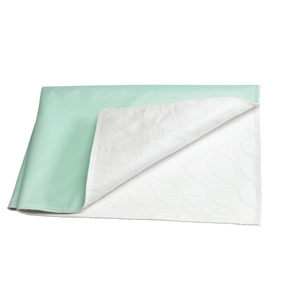 Medline Triumph Underpads, 34in x 36in, Green/White, Pack Of 12