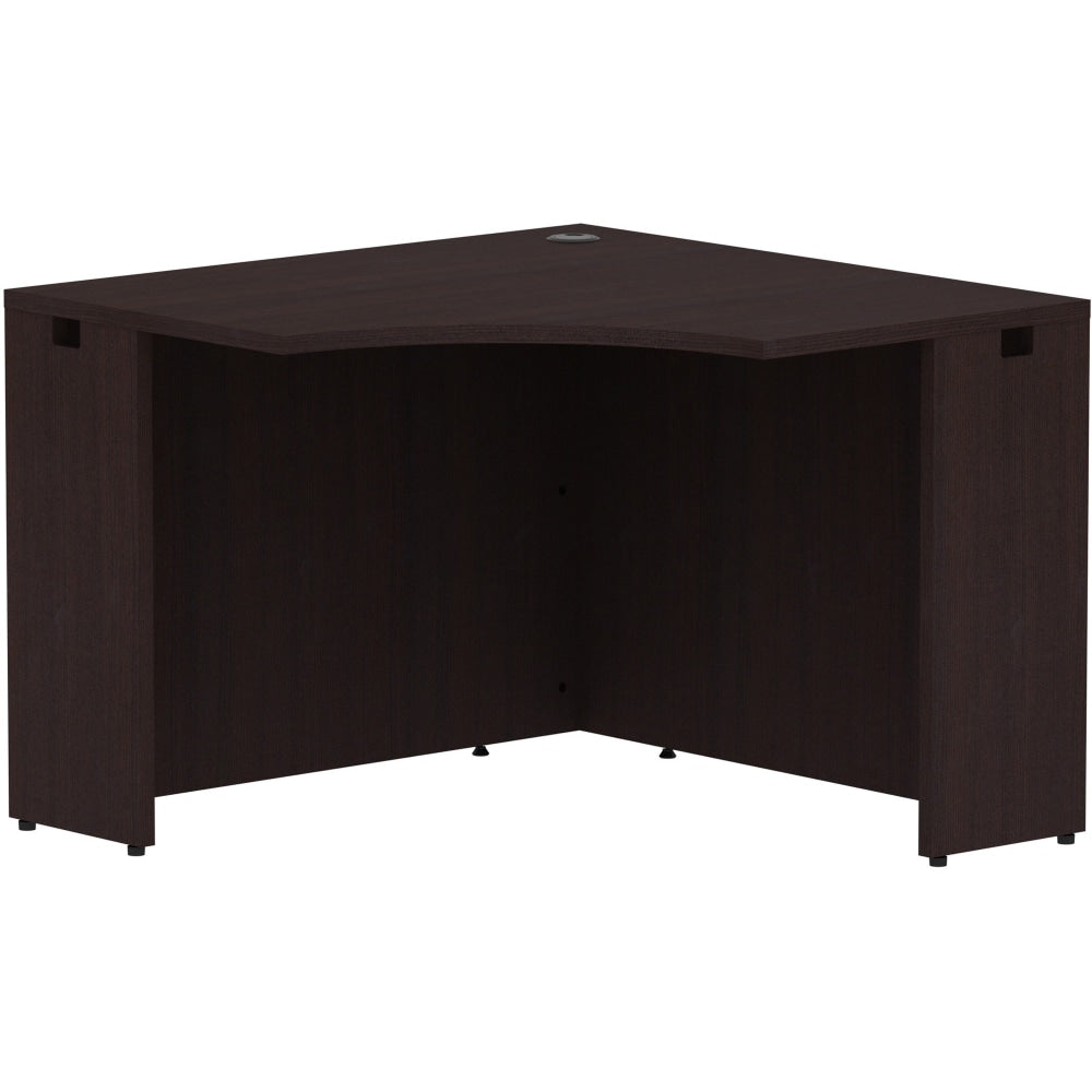 Lorell 42inW Corner Computer Desk, Espresso