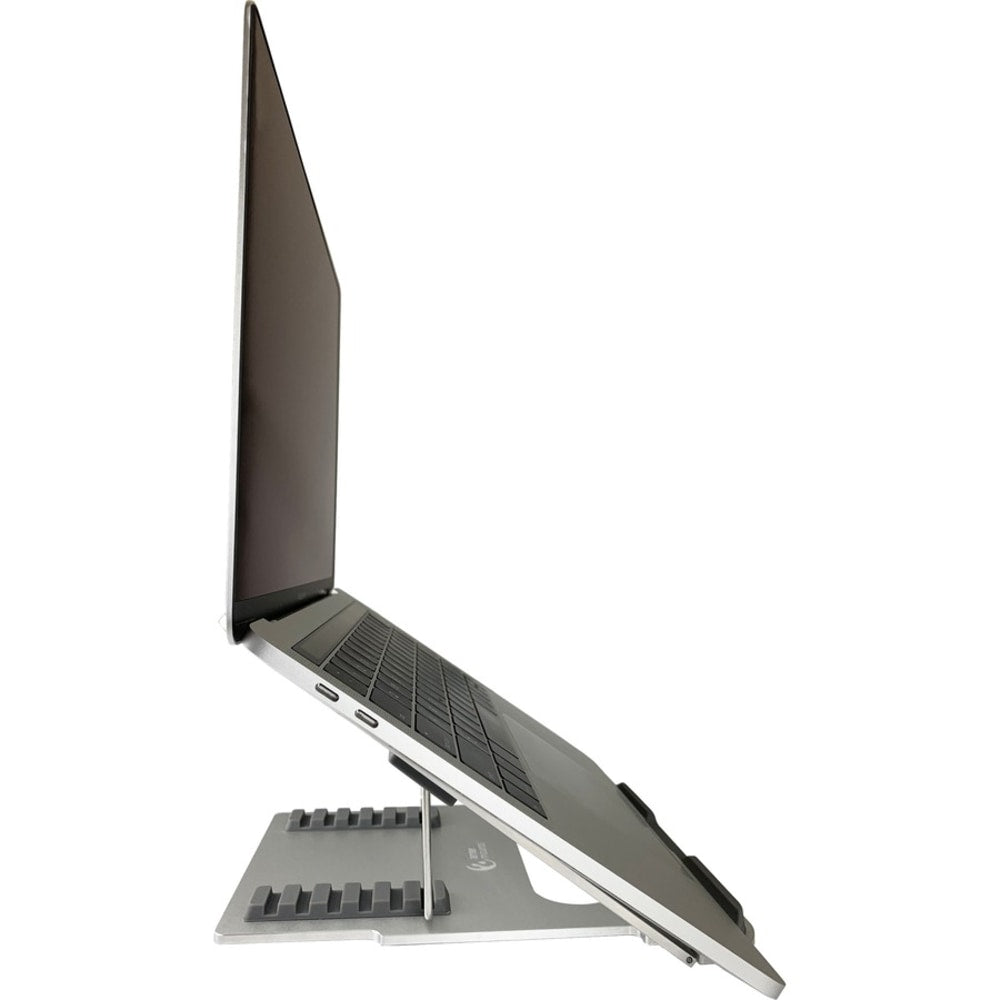 Amer Mounts AMRNS01 Foldable Laptop Tablet Stand - Upto 15.6in Screen Size Notebook, Tablet Support - Aluminum Alloy - Silver