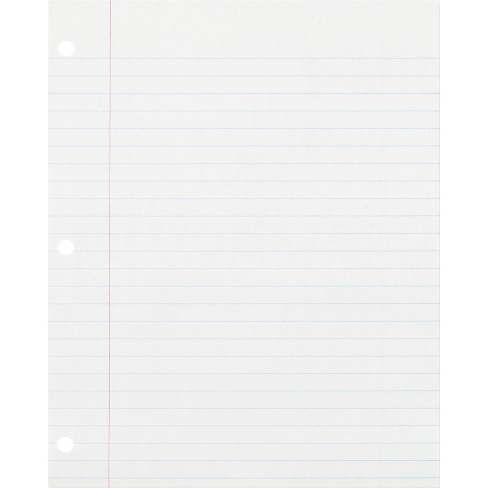 Ecology  College-Lined Filler Paper, Letter Size Paper, White, Pack Of 150 Sheets