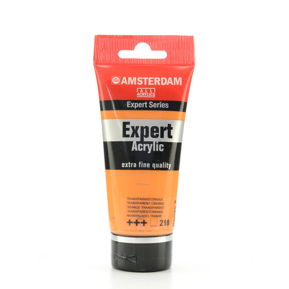 Amsterdam Expert Acrylic Paint Tubes, 75 mL, Transparent Orange, Pack Of 2