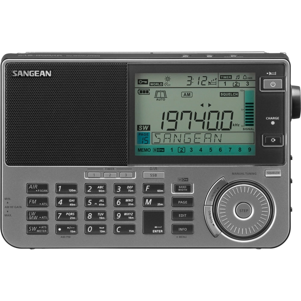 Sangean The Ultimate FM/SW/MW/LW/Air Multi-Band Radio - LCD Display