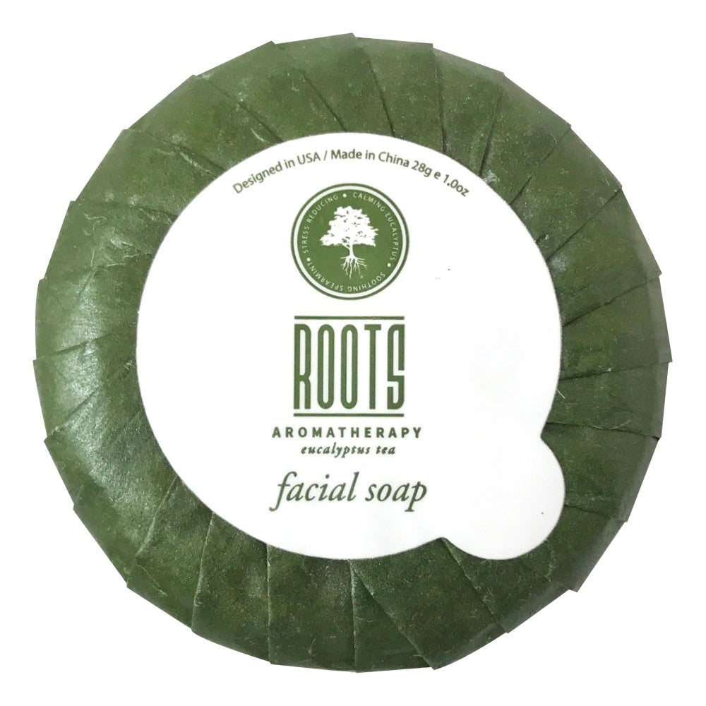 Roots Eucalyptus Tea Facial Soap In Pleat, 0.99 Oz, Case Of 500