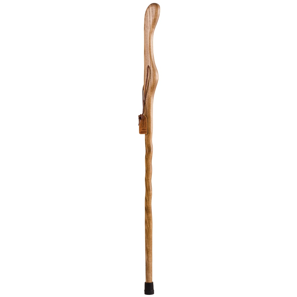 Brazos Walking Sticks Hitchhiker Twisted Oak Walking Stick, 55in, Tan