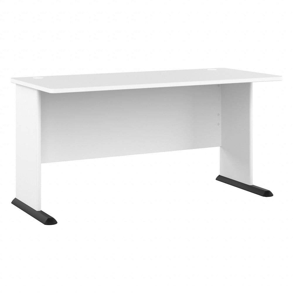 Bush Business Furniture Studio A 60inW Gaming Computer Desk, White, Standard Delivery