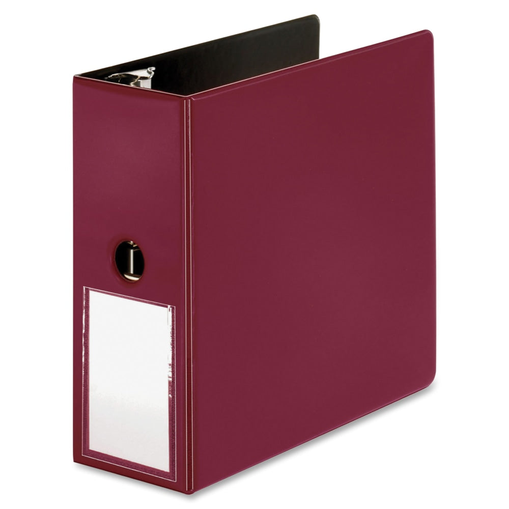 Business Source 5in D-Ring Binder, 5in Ring, Burgundy