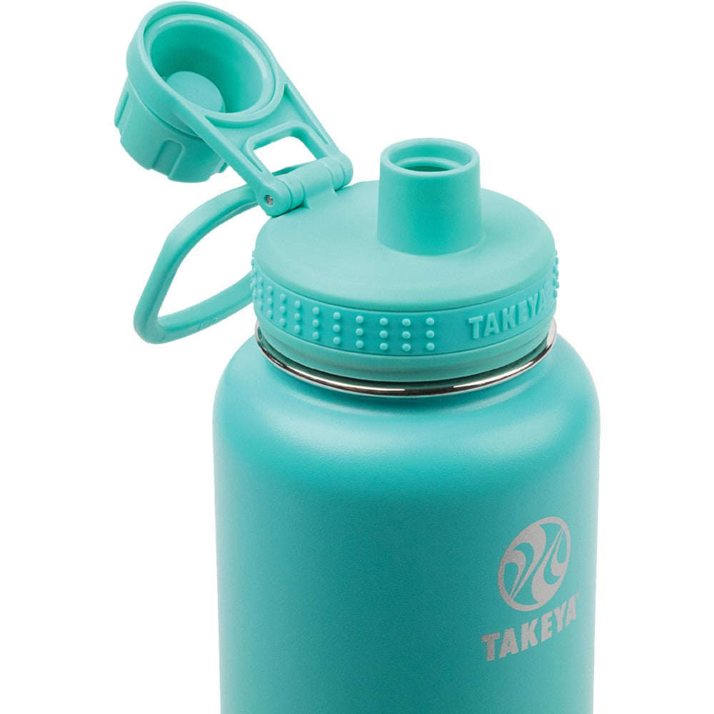 Takeya Actives Spout Reusable Water Bottle, 32 Oz, Teal