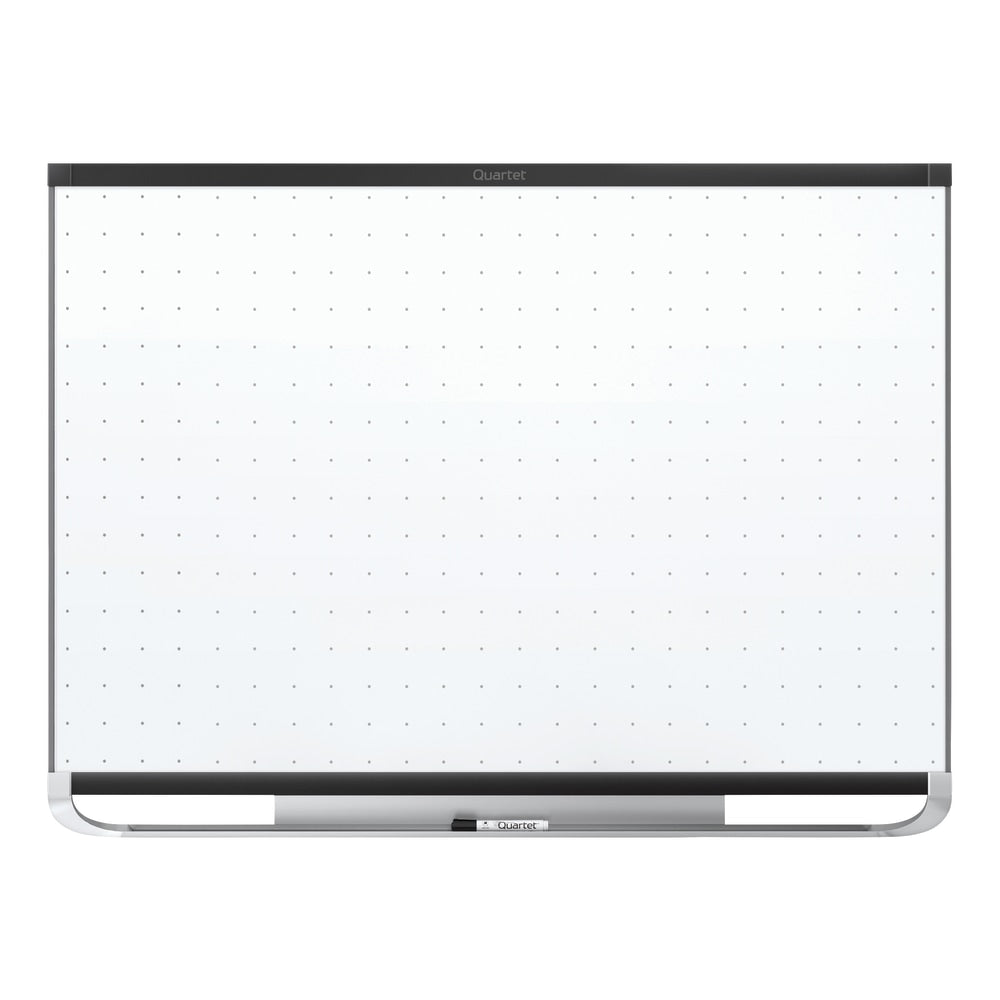 Quartet Prestige 2 Magnetic Total Erase Dry-Erase Whiteboard, 72in x 48in, Aluminum Frame With Black Finish