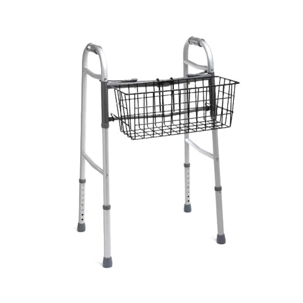 Medline Guardian Wire Walker Baskets, Black, Case Of 2