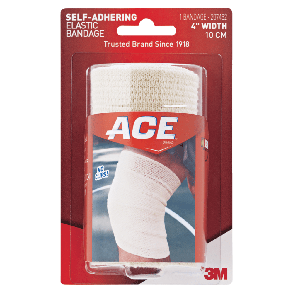 ACE Athletic Support Wrap, 4in Width, Tan