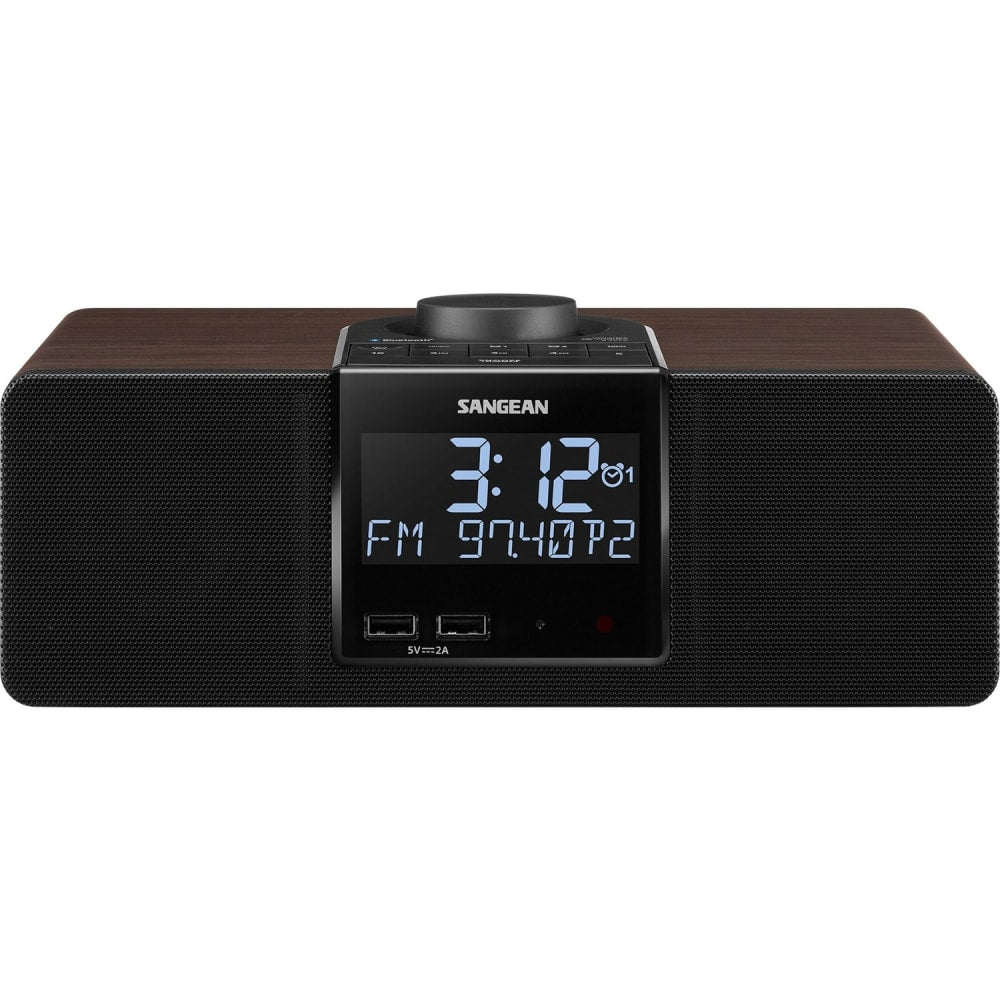 Sangean RCR-40 Clock Radio - 3.50 W RMS - 2 x Alarm - AM, FM, MW - USB