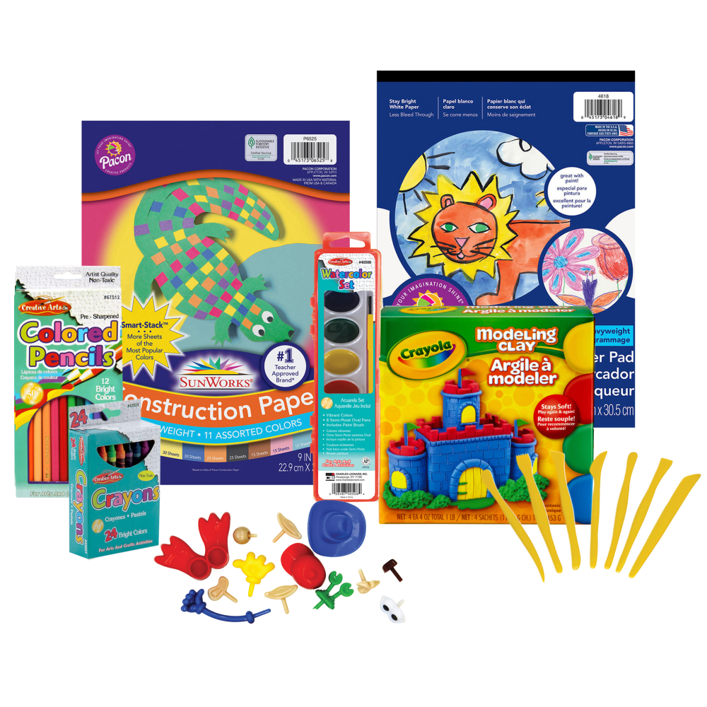 Educators Resource Arts & Crafts Kit 7, Pre-K to Grade 2