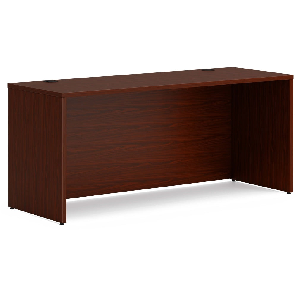 HON Mod 66in Credenza Computer Desk Shell, Mahogany