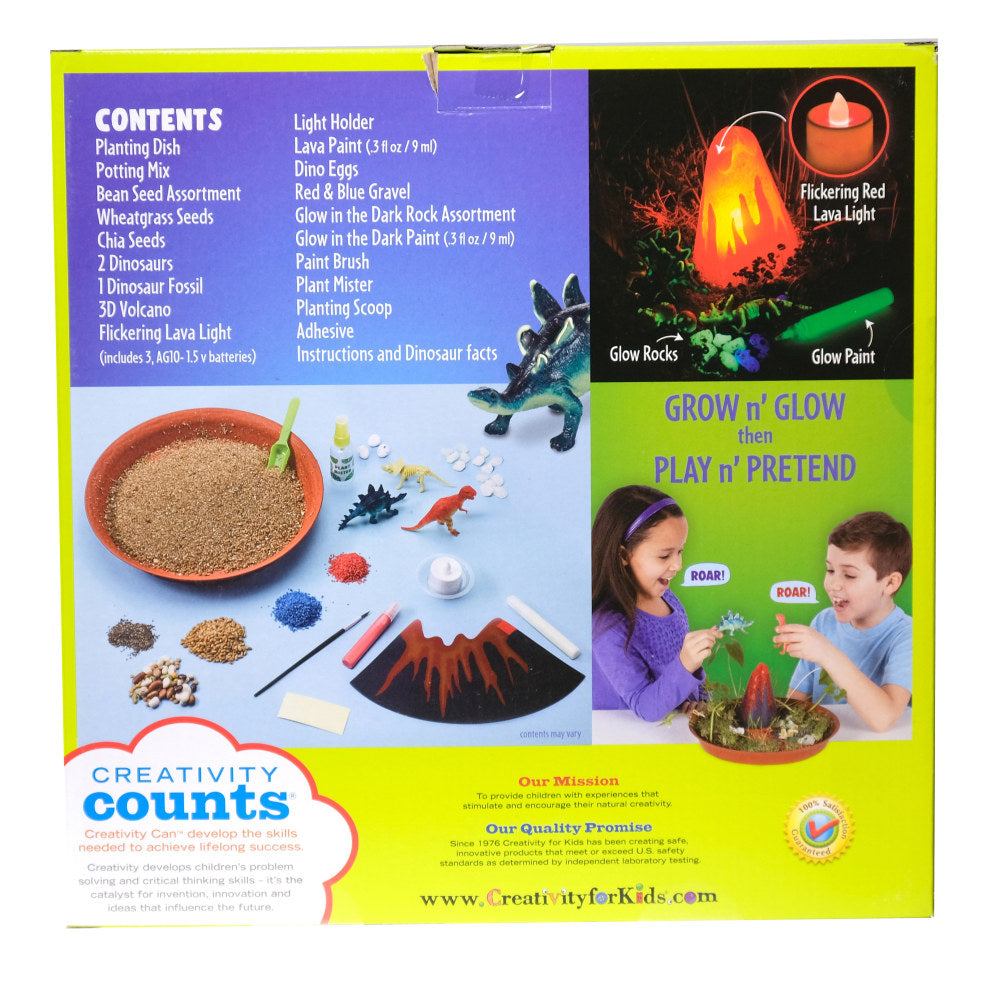 Creativity For Kids Grow n Glow Dinosaur Habitat STEAM Kit