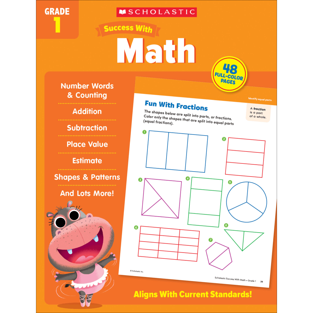 Scholastic Success With Math Workbook, Grade 1