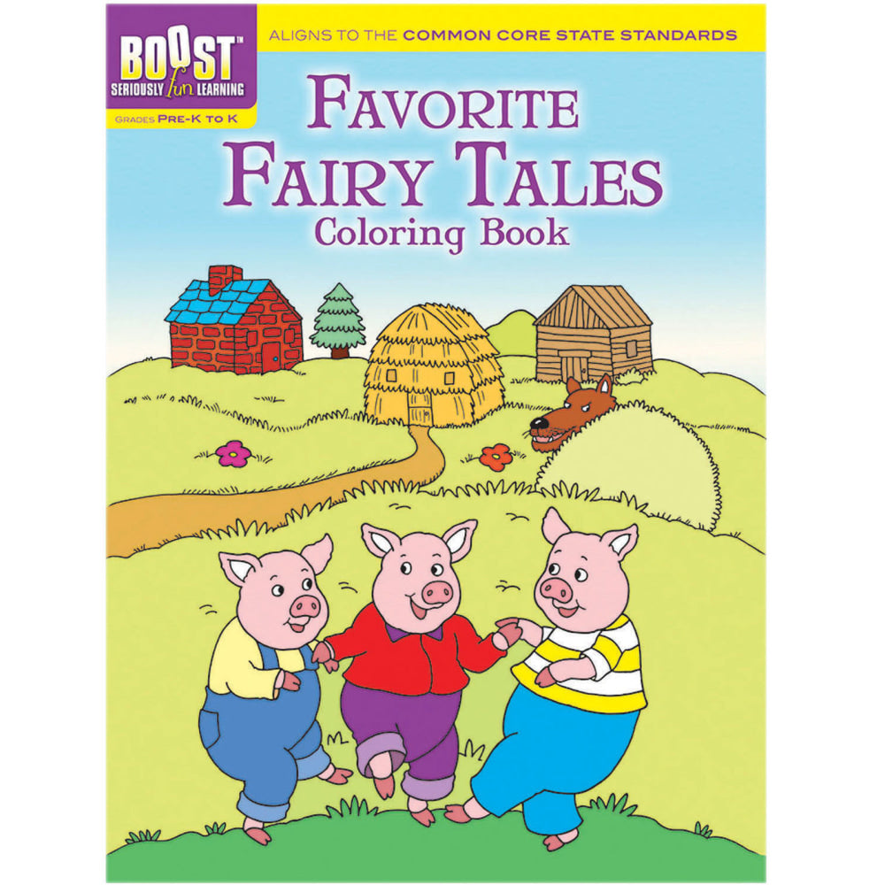 Dover Publications BOOST Coloring Books, Favorite Fairy Tales, Pack Of 6 Books