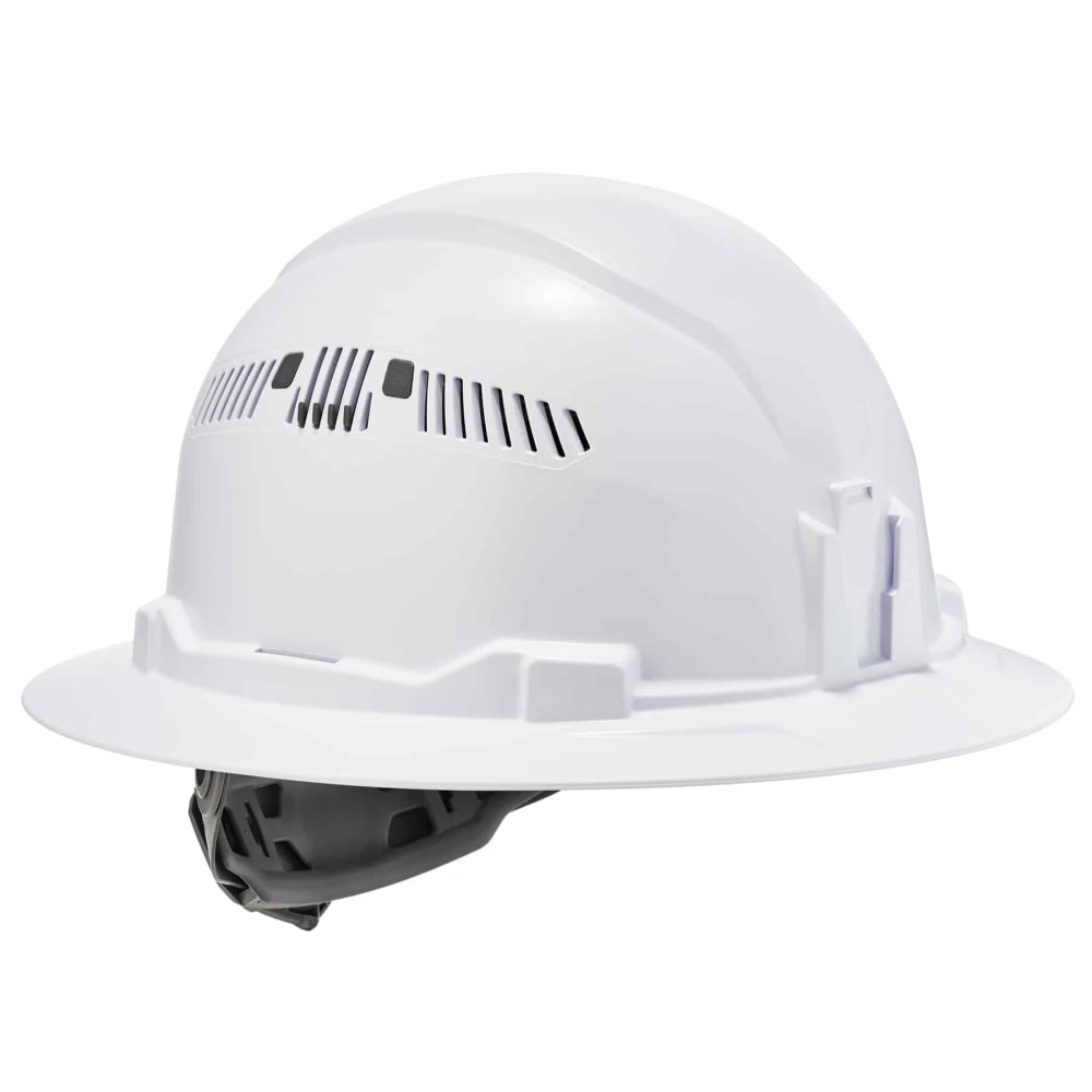 Ergodyne Skullerz 8973 Class C Full Brim Hard Hat, White