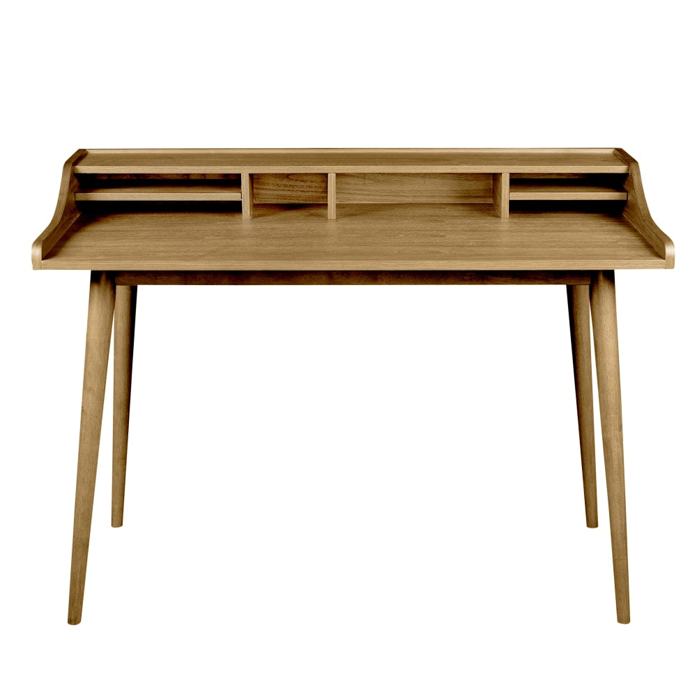 Eurostyle Flavio 47inW Writing Desk, Natural Oak