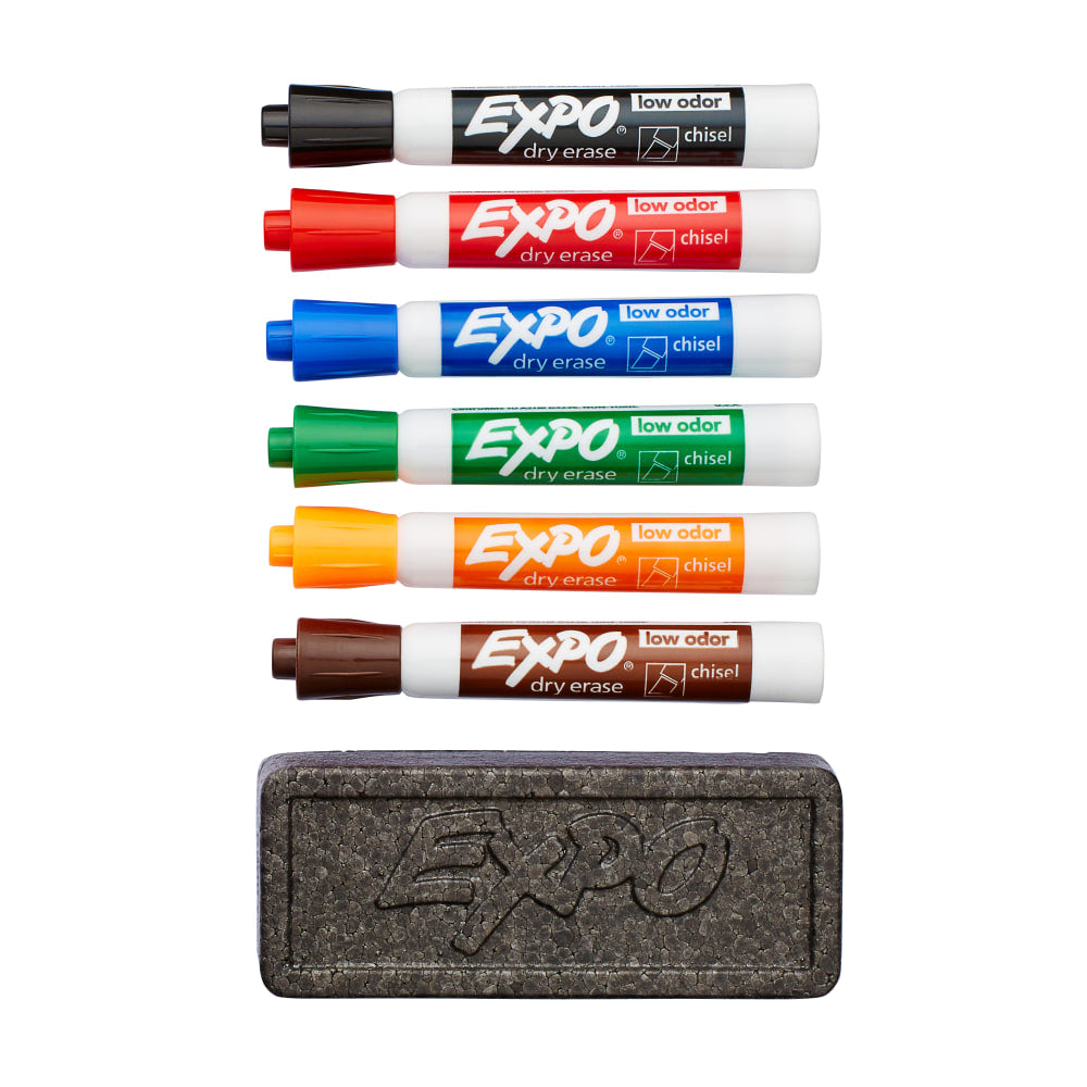 EXPO Low-Odor Dry-Erase Organizer Kit, Pack Of 7