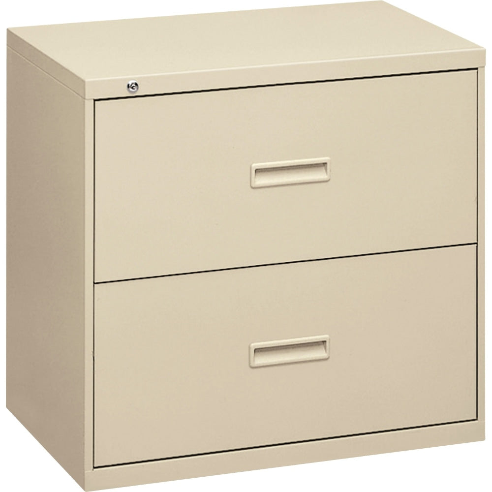 basyx by HON 35inW x 18inD Lateral 2-Drawer File Cabinet, Putty