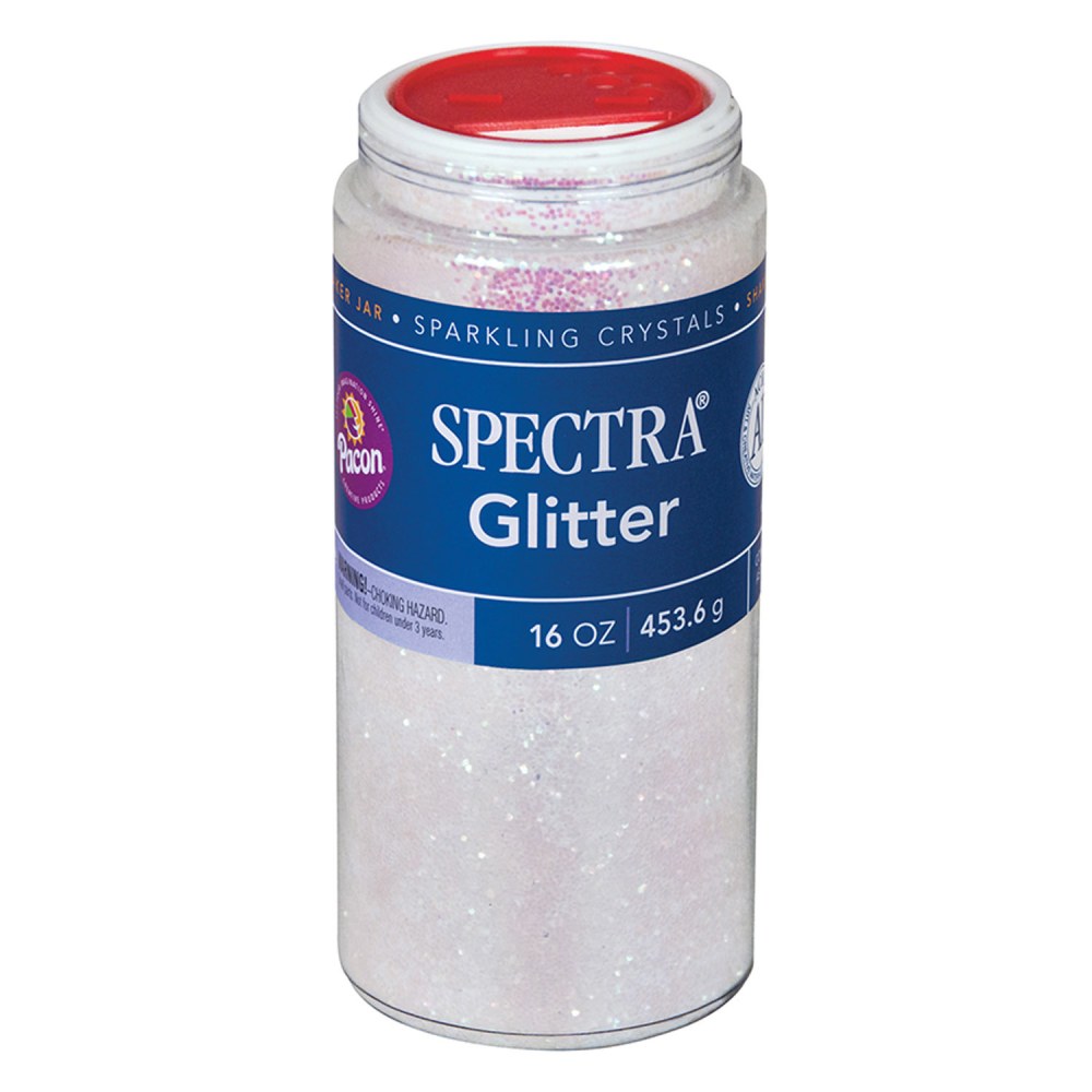 Pacon Spectra Glitter, 1 Lb, Iridescent, Set Of 2 Jars