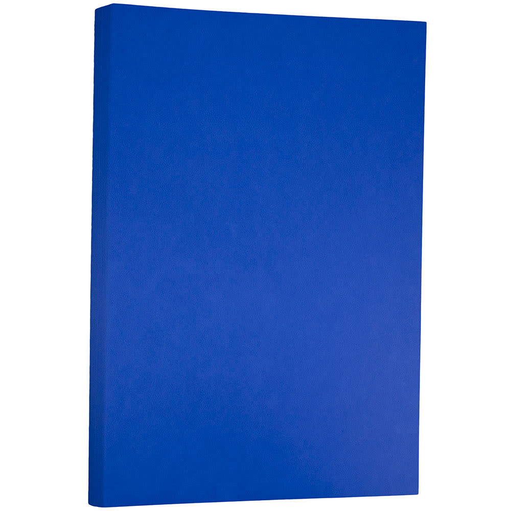 JAM Paper Card Stock, Presidential Blue, Ledger (11in x 17in), 65 Lb, 30% Recycled, Pack Of 50