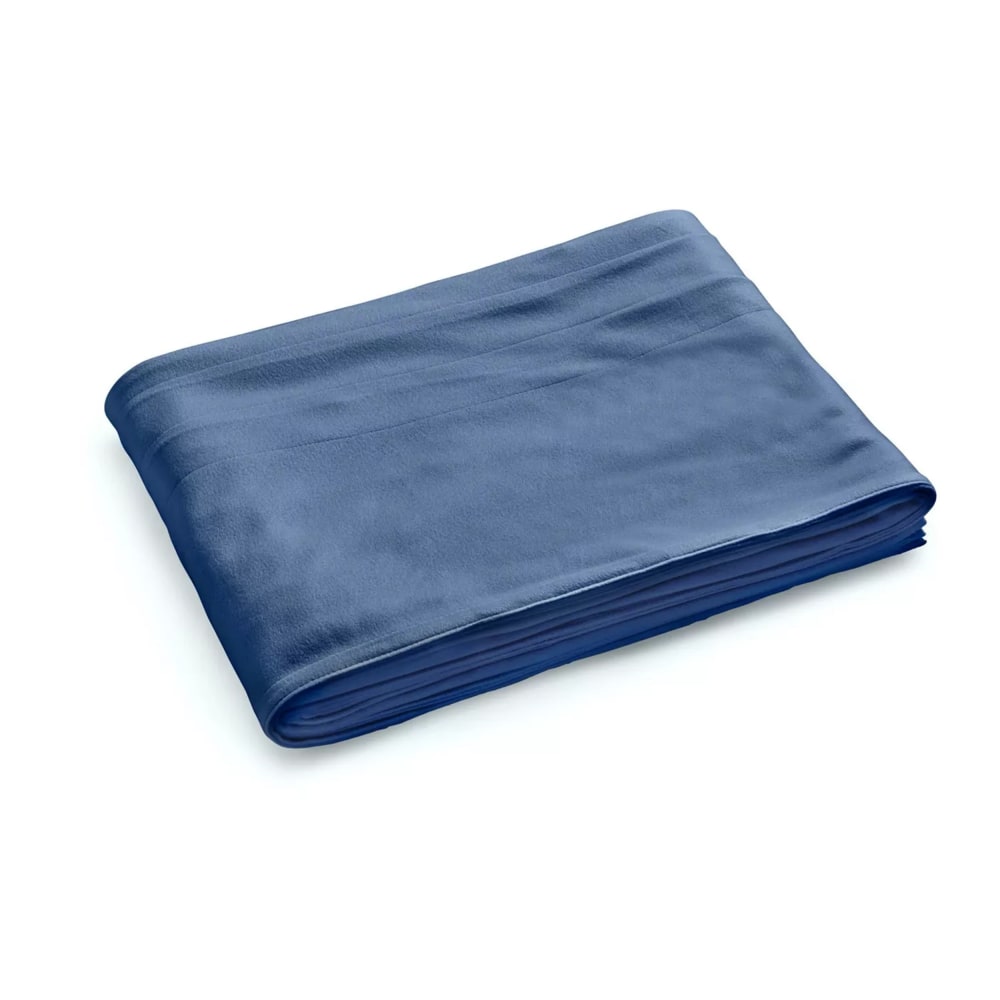 Sunbeam Twin-Size Electric Fleece Heated Blanket, 62in x 84in, Blue