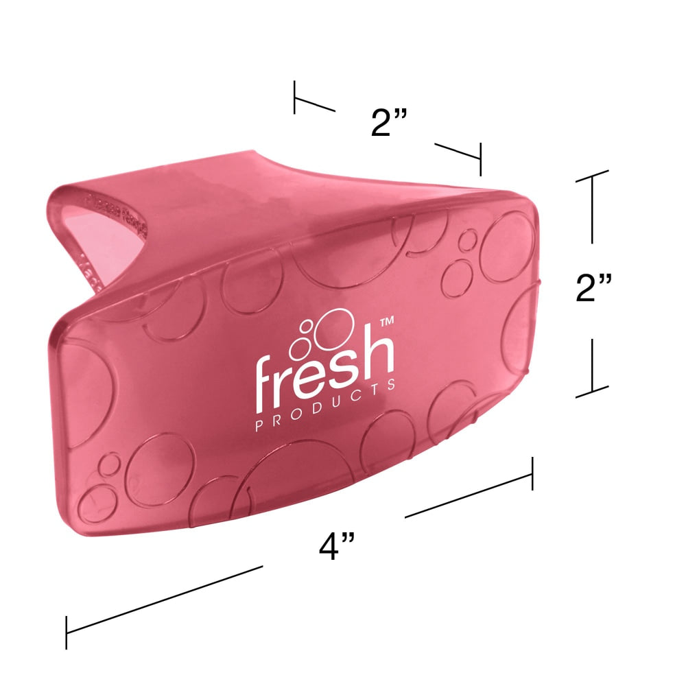 Fresh Products Eco Clip Toilet And Trash Air Fresheners, Spiced Apple Scent, 1.9 Oz, Red, Pack Of 72 Fresheners