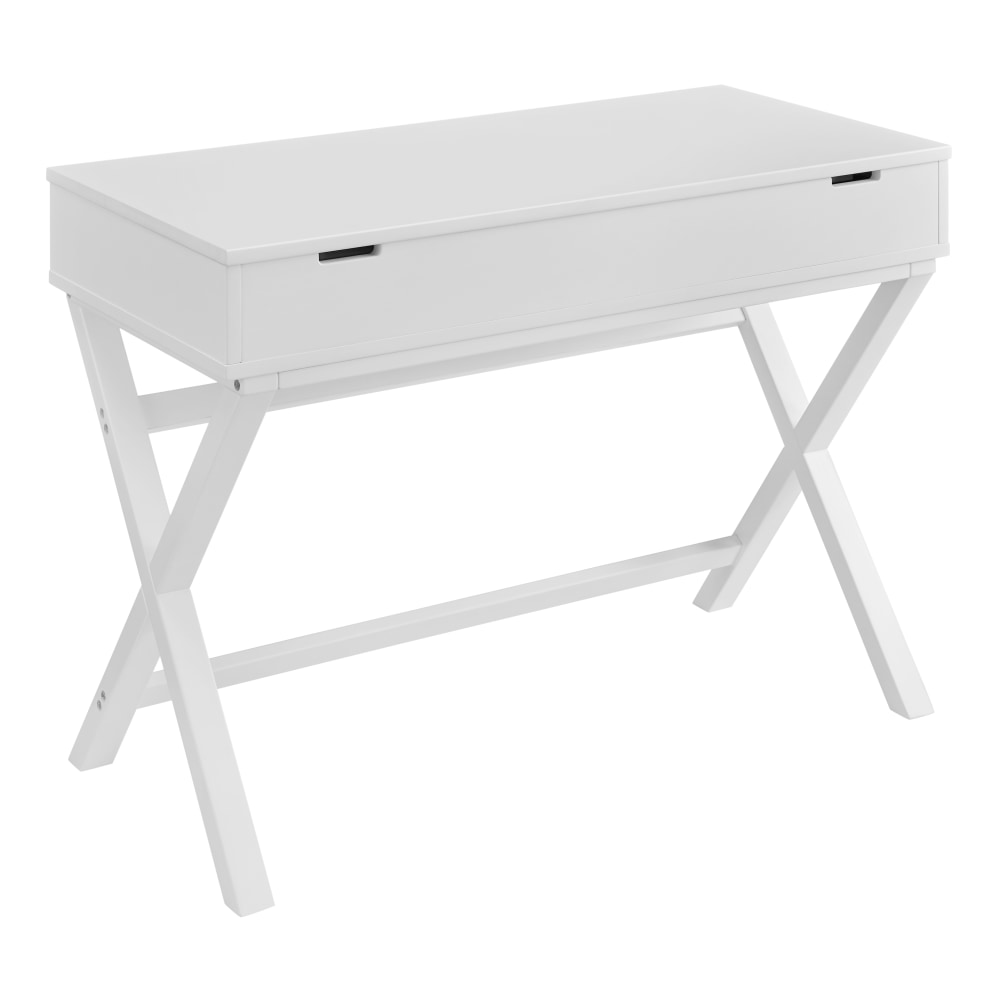 Linon Lacey 42inW Lift-Top Computer Desk, White