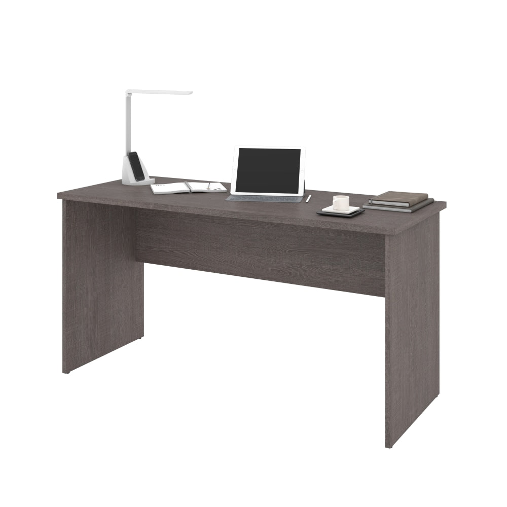 Bestar Innova 60inW Computer Desk Shell, Bark Gray