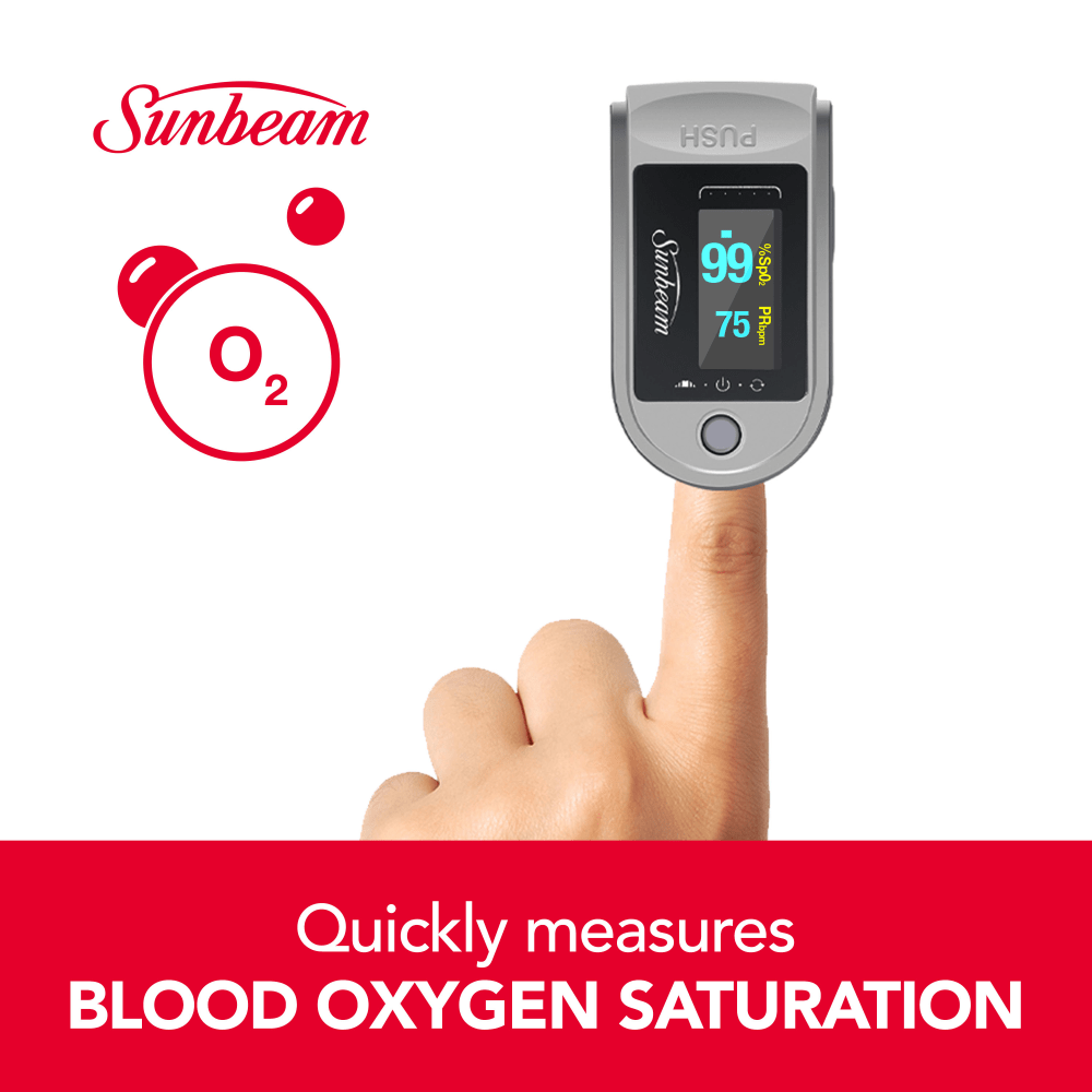 Sunbeam 16980 Pulse Oximeter, Black