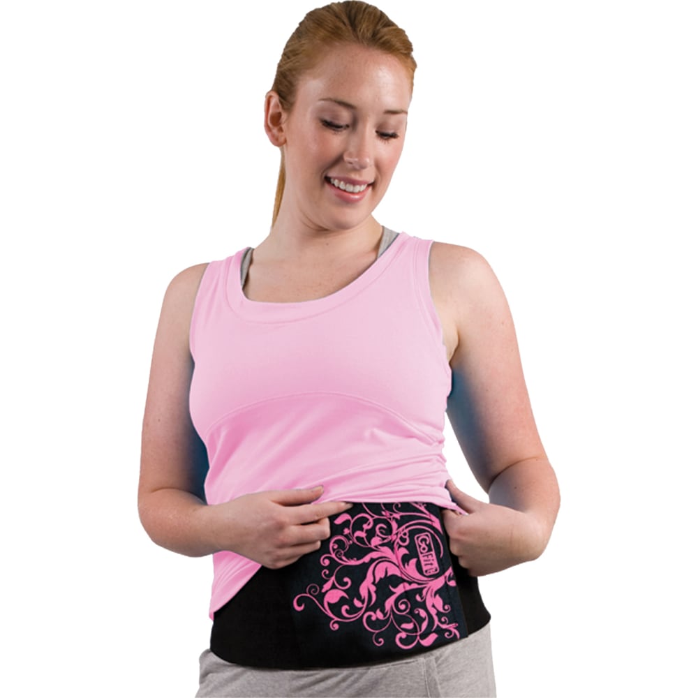 GoFit Pink Neoprene Waist Trimmer (Full) - Pink - Neoprene