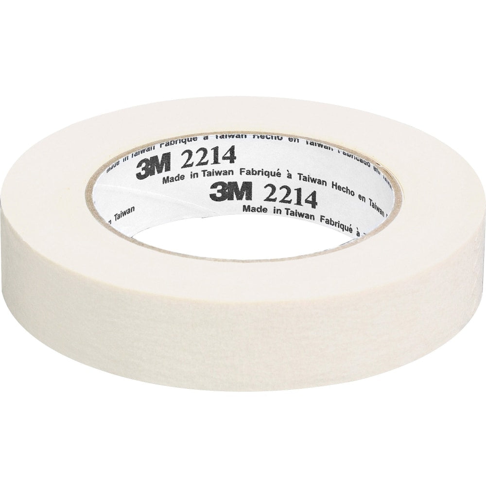 3M 2214 Masking Tape, 3/4in x 60 Yd., Natural, Case Of 48