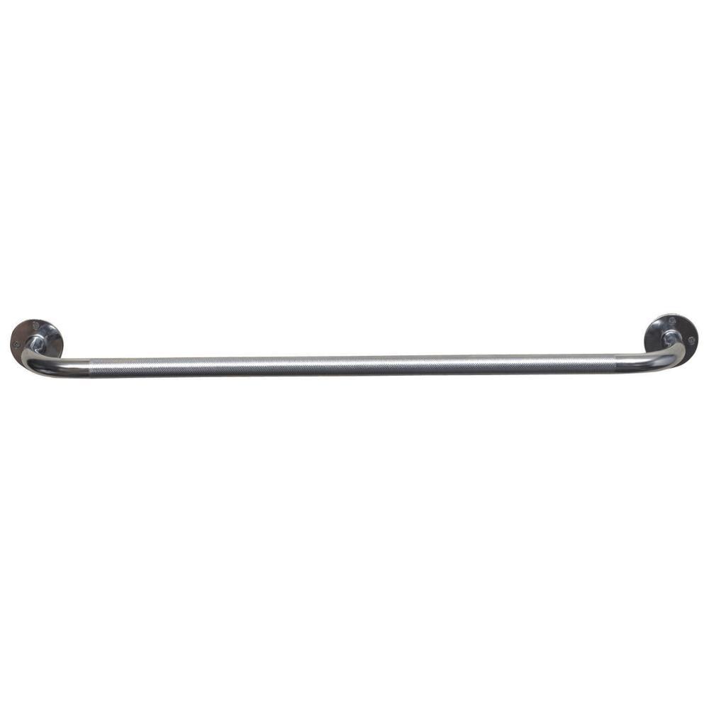 DMI Steel Knurled Grab Bar, 32inH x 2inW x 3inD, Silver