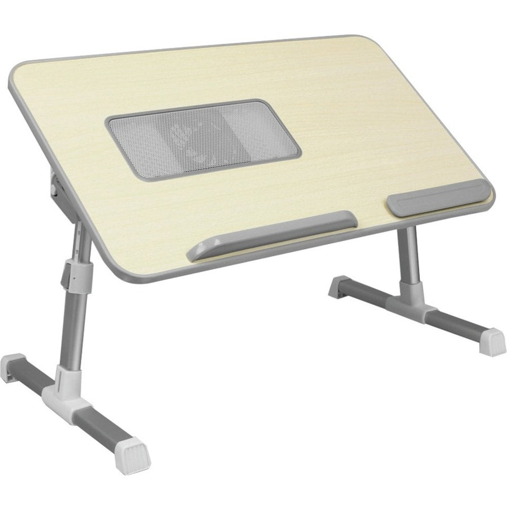 Aluratek Adjustable Ergonomic Laptop Cooling Table with Fan - For - Table TopRectangle Top - 88 lb Capacity - Height Adjustable - 9.40in to 12.60in Adjustment x 20.50in Table Top Width x 12.50in Table Top Depth - 12.50in Height - Aluminum Alloy