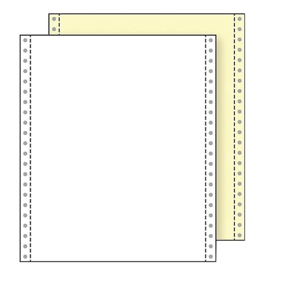 Paris Printworks Professional Carbonless Copy Paper, White/Canary, 9 1/2in x 11in, 1,400 Forms Per Case