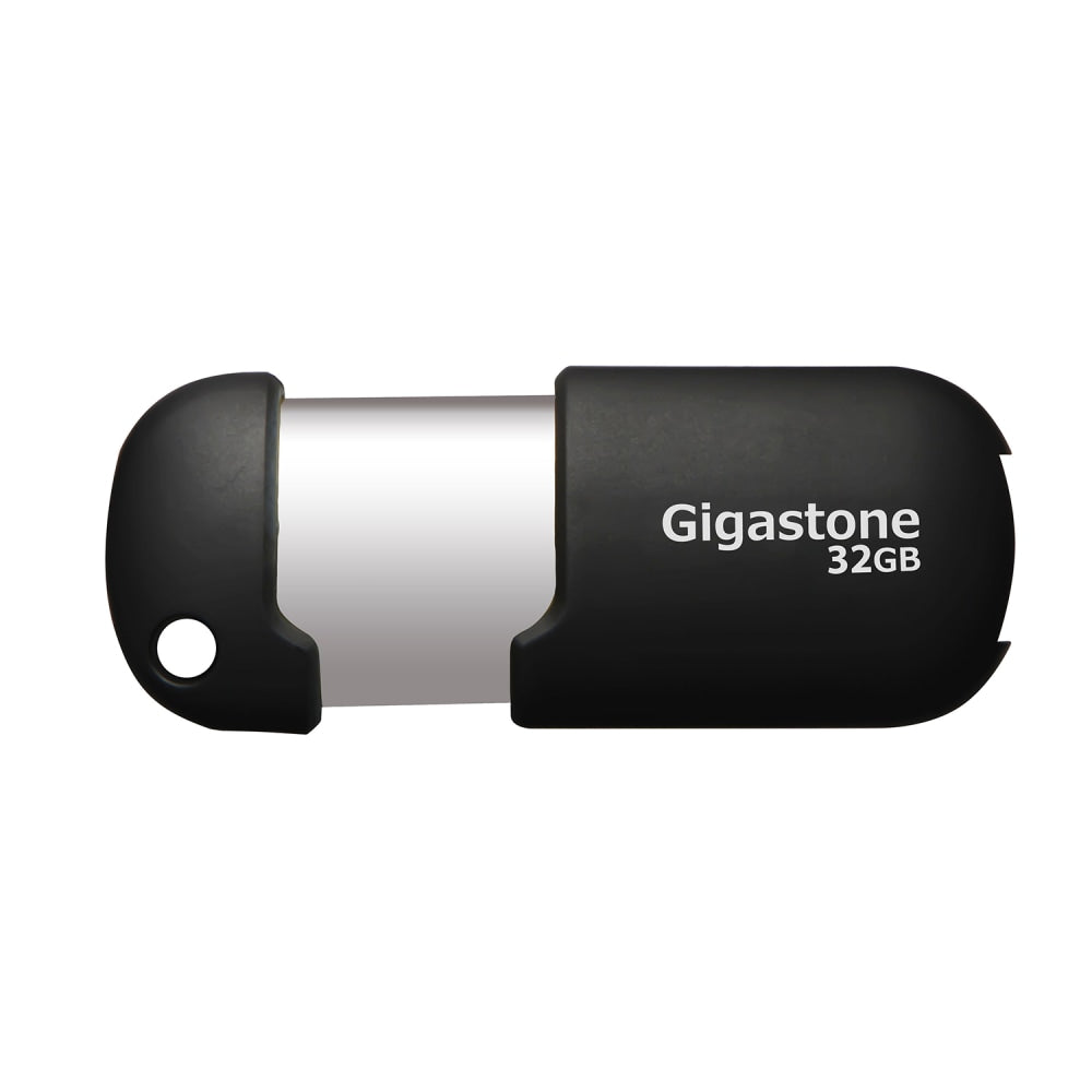 Dane-Elec Gigastone USB 2.0 Flash Drives, 32GB, Black/Silver, Pack Of 5 Flash Drives