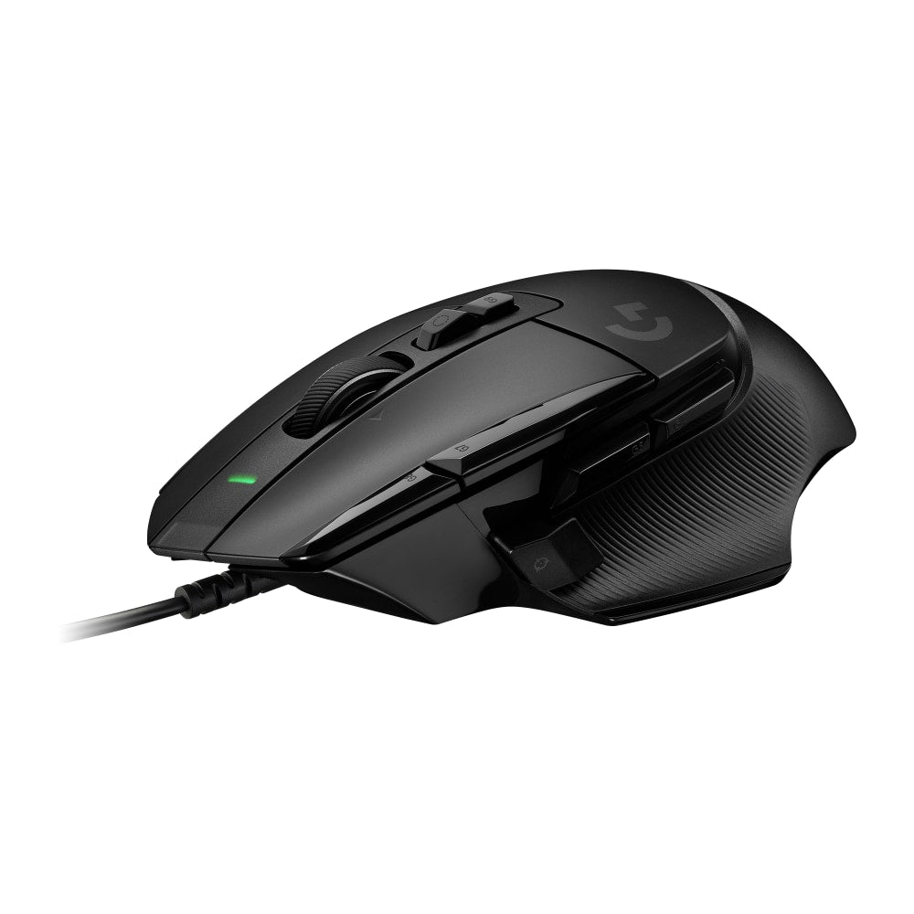 Logitech G502 X Wired Gaming Mouse - LIGHTFORCE hybrid optical-mechanical primary switches, HERO 25K gaming sensor, compatible with PC - macOS/Windows - Black - Mouse - optical - wired - USB - black