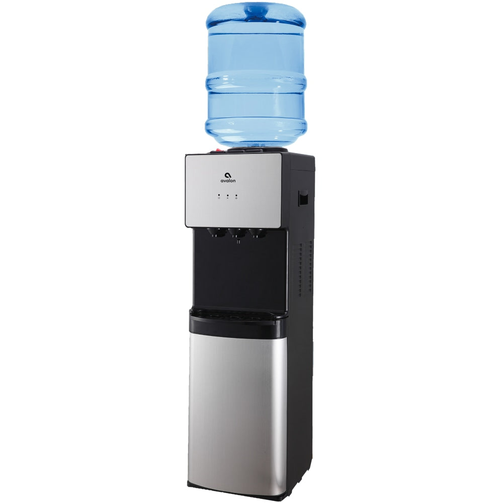 Avalon Top Loading Water Cooler Dispenser - 3 Temperature, Child Safety Lock, Innovative Design, UL/Energy Star Approved- Stainless Steel