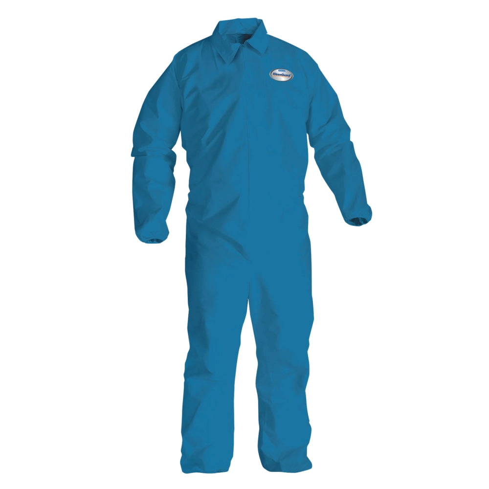 Kimberly-Clark Professional KleenGuard A20 Microforce Particle Protection Coveralls, 2X, Denim Blue, Pack Of 24 Coveralls