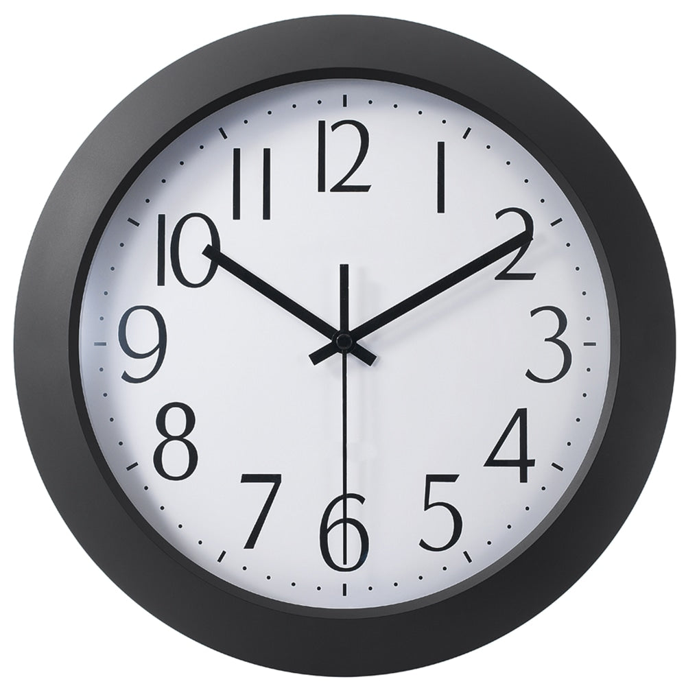 Office Depot Brand 12in Flat-Panel Plastic Round Wall Clock